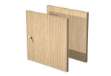 Immagine di Coppia antine per libreria Rainbow - 32,2x32,1 cm - rovere
