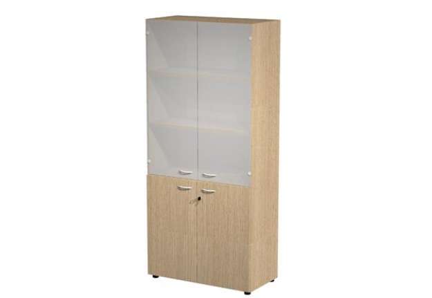 Immagine di Armadio modulare componibile - a 2+2 ante - 90 x 45,8 x 200 cm - rovere