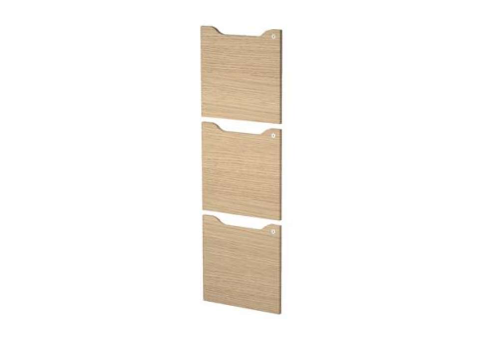 Immagine di Set 3 ante per casellari Maxi Rainbow - con serratura - 36,8 x 36,8 cm - rovere