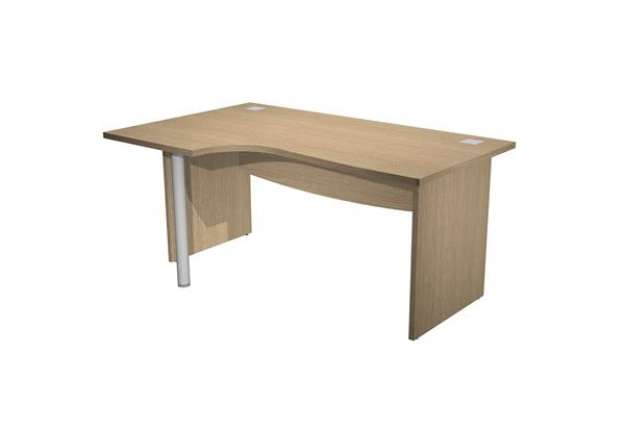 Immagine di Scrivania Agorà Direction Compact - SX - fianco pannello - L 160 cm - rovere