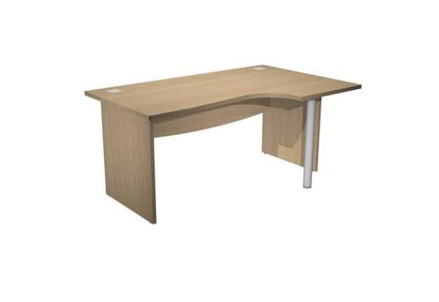 Immagine di Scrivania Agorà Direction Compact - DX - fianco pannello - L 180 cm - rovere