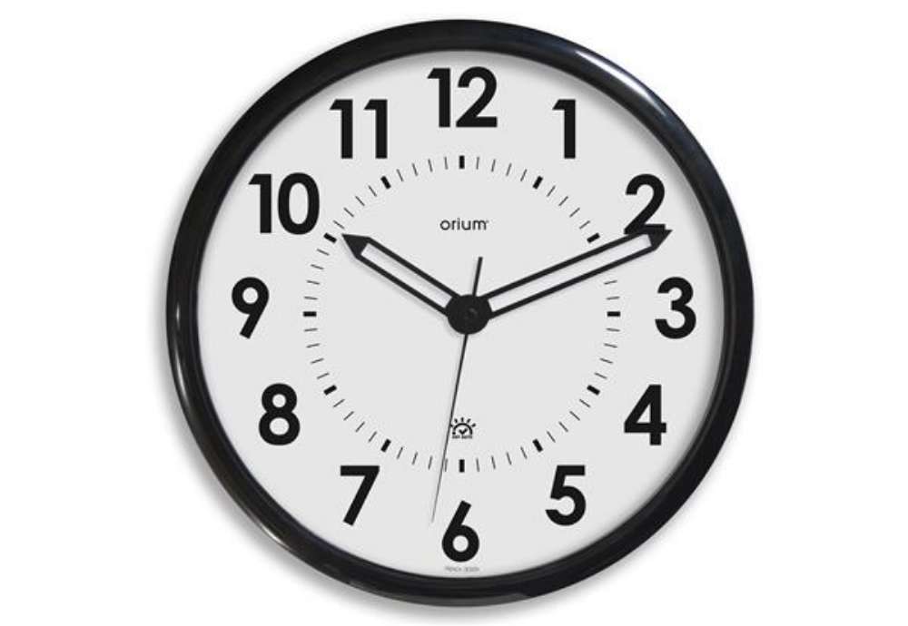 Immagine di Orologio da parete Automatic DST Orion - con radiocontrollo - diametro 36 cm - bianco/nero - Cep