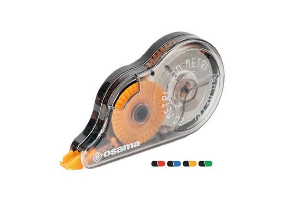 Immagine di Correttore a nastro 20 Metri - 5 mm x 20 m - involucro colori assortiti - Osama