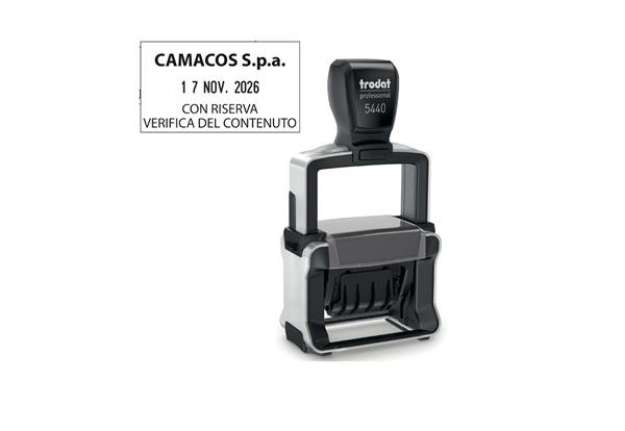 Immagine di Timbro Professional 4.0 5460 Datario - 5,6 x 3,3 cm - 4 mm - personalizzabile - autoinchiostrante -