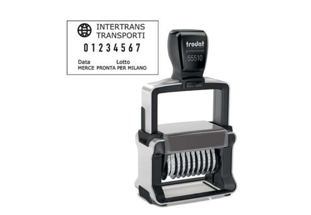 Immagine di Timbro Professional 4.0 55510/PL Numeratore - 10 colonne - 5 mm - autoinchiostrante - Trodat