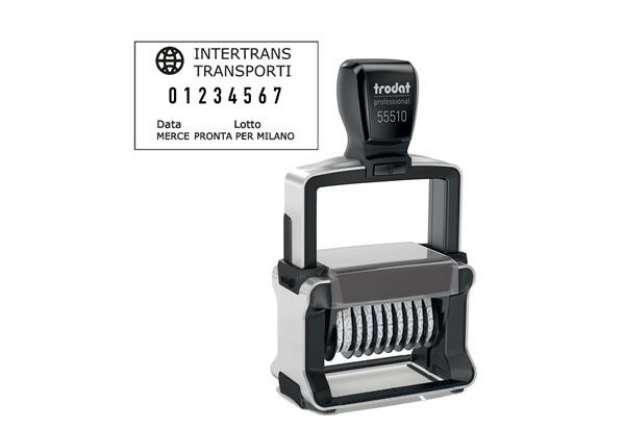 Immagine di Timbro Professional 4.0 55510/PL Numeratore - 10 colonne - 5 mm - autoinchiostrante - Trodat