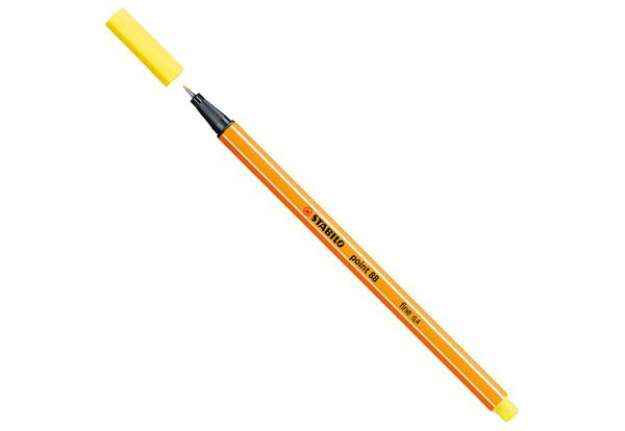 Immagine di Fineliner Point 88 - tratto 0,4 mm - giallo limone 24 - Stabilo