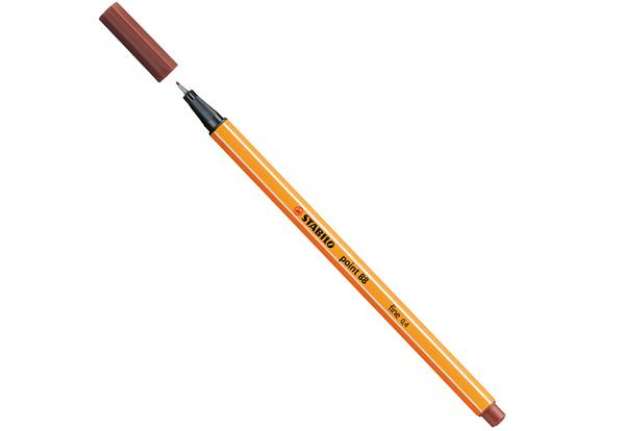 Immagine di Fineliner Point 88 - tratto 0,4 mm - terra di siena bruciata 75 - Stabilo