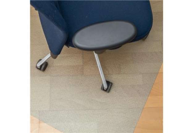 Immagine di Tappeto salvapavimenti - rettangolare - 90 x 120 cm - plastica riciclata - trasparente - Paperflow