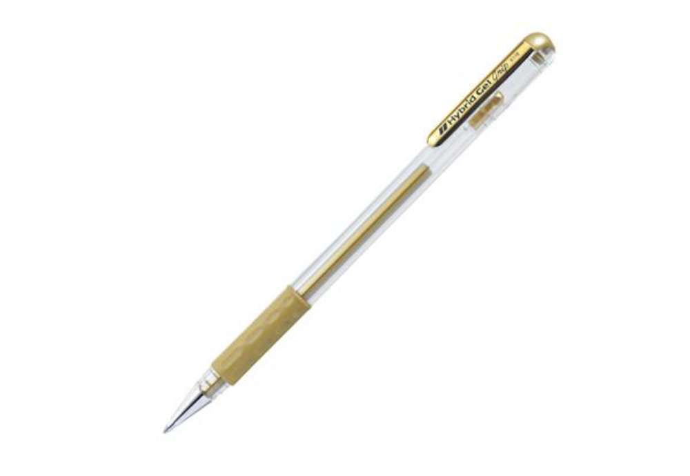 Immagine di Roller gel Hybrid Grip - punta 0,8mm - oro  - Pentel