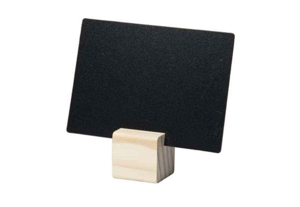 Immagine di Supporti wood per targhette - 6 targhette incluse - Securit - set 12 pezzi
