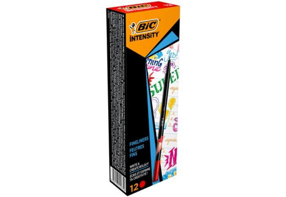 Immagine di Fineliner Intensity  - punta 0,4mm - rosso - Bic - conf. 12 pezzi