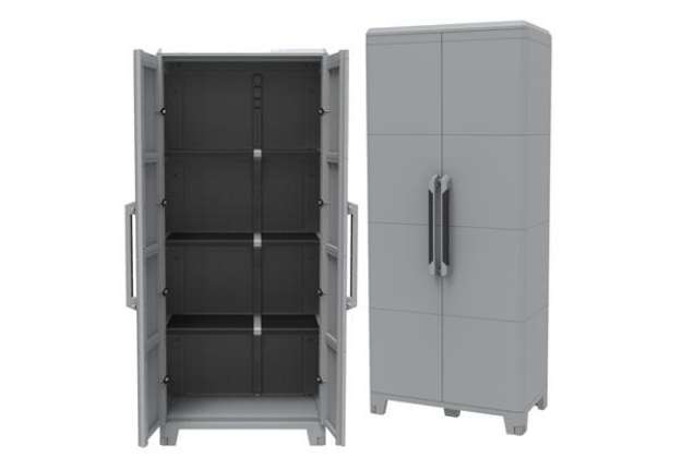 Immagine di Armadio Transforming Modular 4 - 78 x 43,6 x 184,4 cm - PPL - grigio - Terry