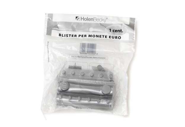 Immagine di Portamonete - PVC - 1 cent - trasparente - HolenBecky - blister 20 pezzi