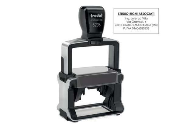 Immagine di Timbro Professional 5203 - autoinchiostrante - personalizzabile - 49x28 mm - 7 righe - Trodat