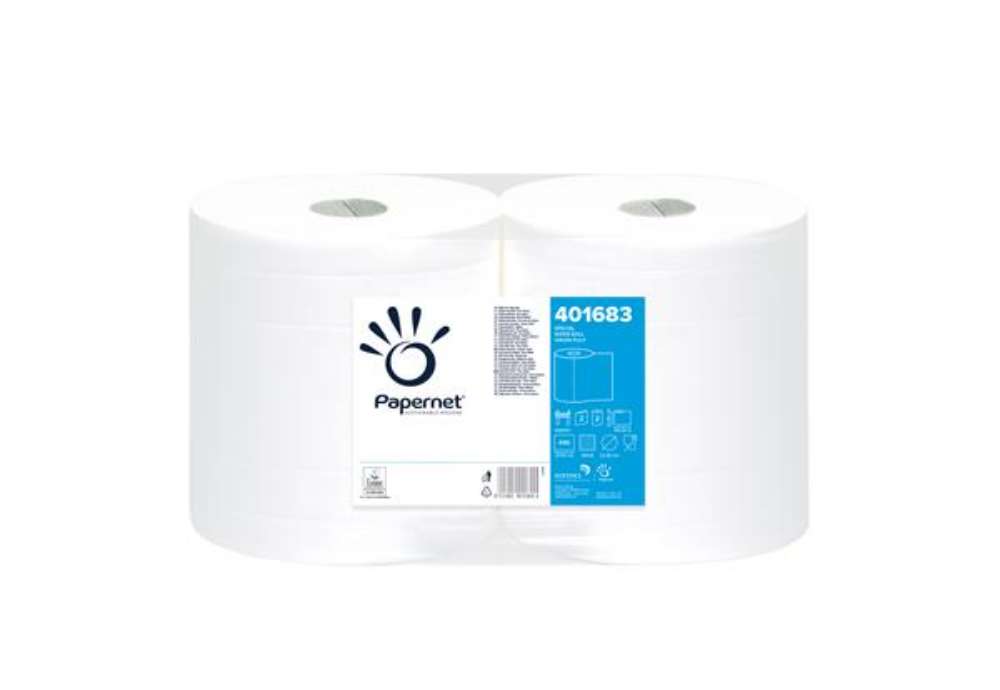 Immagine di Bobina asciugatutto - 2 veli - goffratura a onda -  diametro 22,4 cm - 21 gr - 23,4 cm x 137 mt - bi
