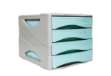Immagine di Cassettiera Keep Colour Pastel - 25 x 32 cm - cassetti 5 cm - grigio/azzurro - Arda