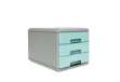 Immagine di Mini Cassettiera Keep Colour Pastel - 17 x 25,4 x 17,7 cm - grigio/azzurro - Arda