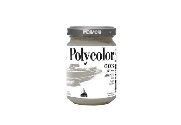 Immagine di Colore vinilico Polycolor - 140 ml - argento - Maimeri