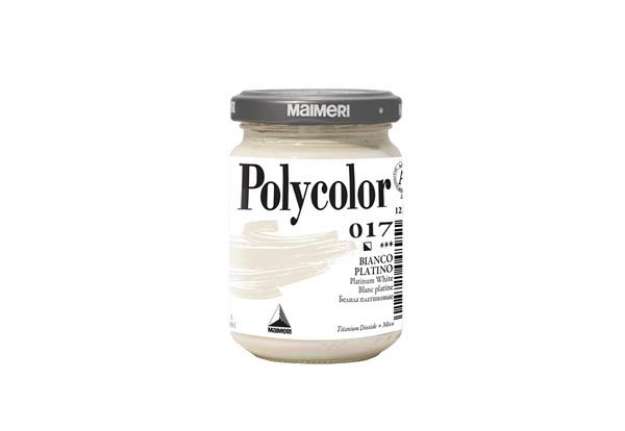 Immagine di Colore vinilico Polycolor - 140 ml - bianco platino - Maimeri
