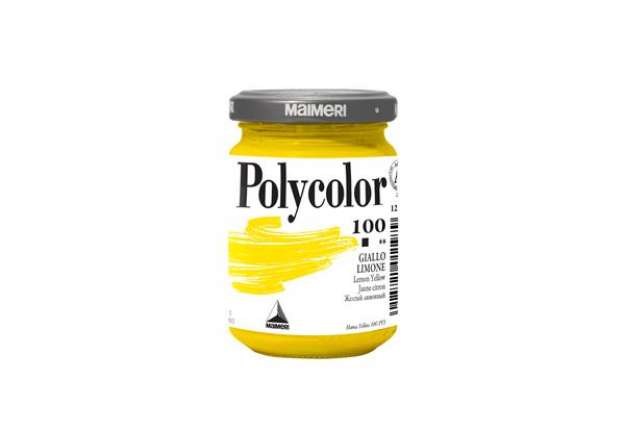 Immagine di Colore vinilico Polycolor - 140 ml - giallo limone - Maimeri