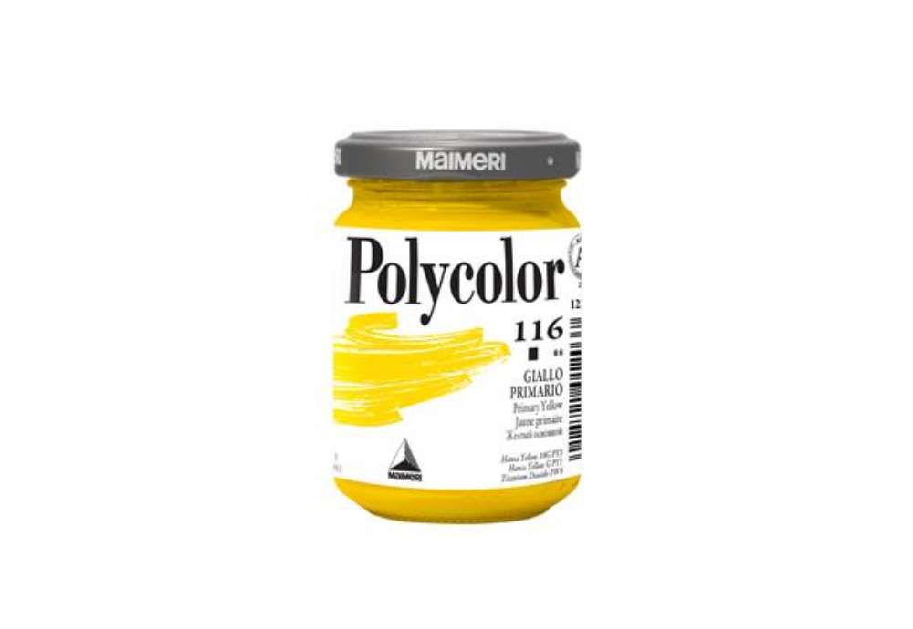 Immagine di Colore vinilico Polycolor - 140 ml - giallo primario - Maimeri
