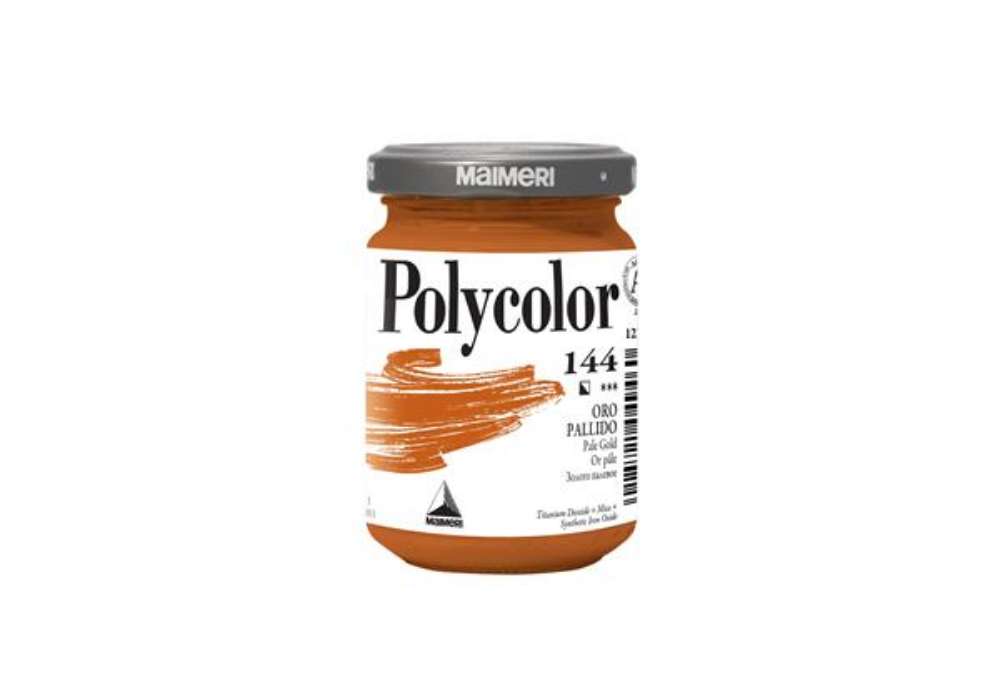 Immagine di Colore vinilico Polycolor - 140 ml - oro pallido - Maimeri