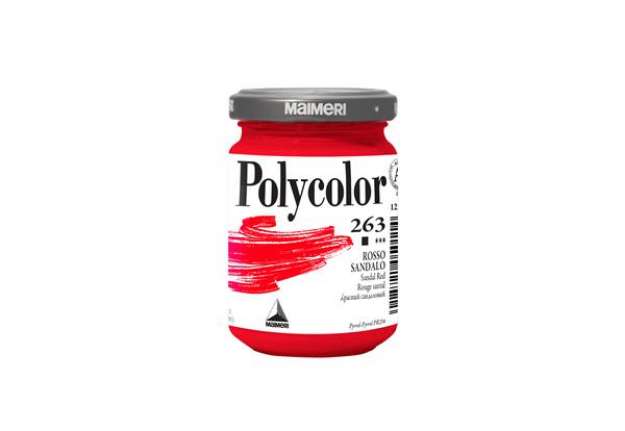 Immagine di Colore vinilico Polycolor - 140 ml - rosso sandalo - Maimeri