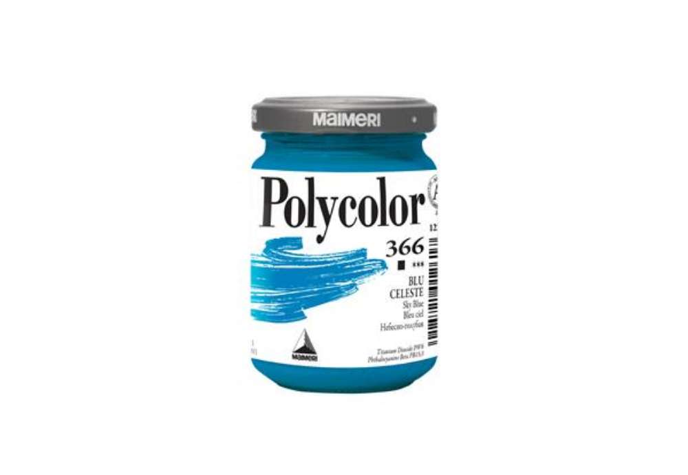 Immagine di Colore vinilico Polycolor - 140 ml - celeste - Maimeri