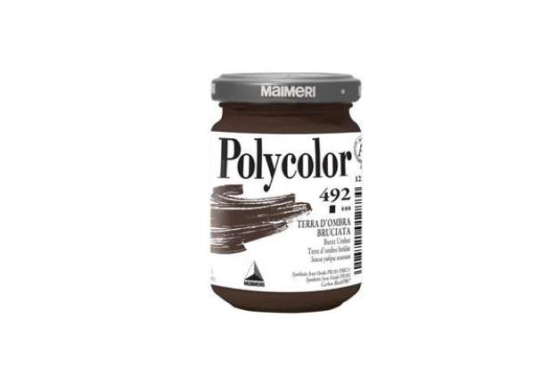 Immagine di Colore vinilico Polycolor - 140 ml - terra d'ombra bruciata - Maimeri