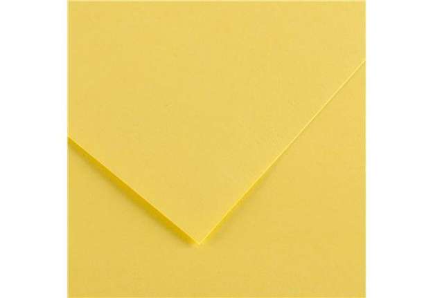 Immagine di Foglio Colorline - 70x100 cm - 220 gr - giallo paglia - Canson