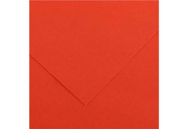 Immagine di Foglio Colorline - 70x100 cm - 220 gr - rosso vivo - Canson
