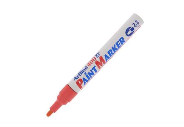 Immagine di Marcatore perrmanente A 400 - a vernice - punta tonda - 2,3 mm - rosso - Artline