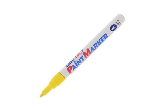 Immagine di Marcatore permanente A 440 - a vernice - punta tonda fine - 1,2 mm - giallo - Artline