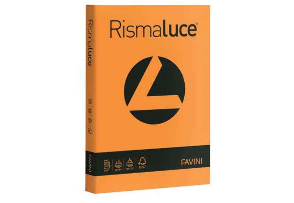 Immagine di Carta Rismaluce - A4 - 90 gr - arancio 56 - Favini - conf. 300 fogli