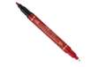 Immagine di Marcatore permanente Twin tip - doppia punta fine-extra fine - rosso - Pentel