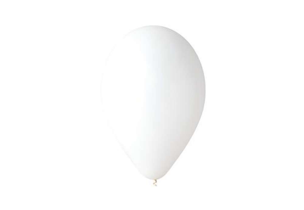 Immagine di Palloncino - diametro 30 cm - lattice - bianco - Big Party - conf. 16 pezzi