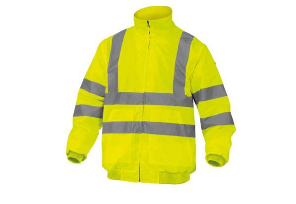 Immagine di Giubbotto alta visibilità Reno HV - poliestere/poliuretano - taglia XXL - giallo fluo - Deltaplus