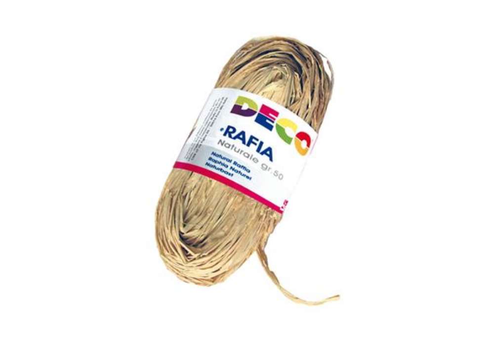 Immagine di Rafia - colore naturale - 50 gr - Deco