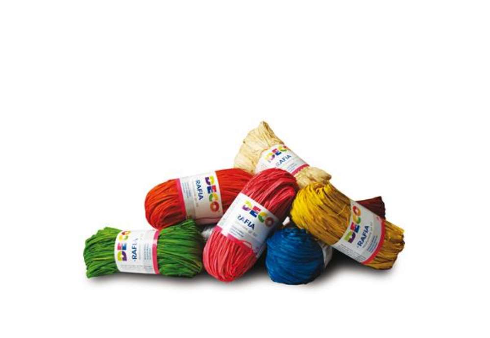 Immagine di Rafia - colori assortiti - Deco - conf. 10 pezzi