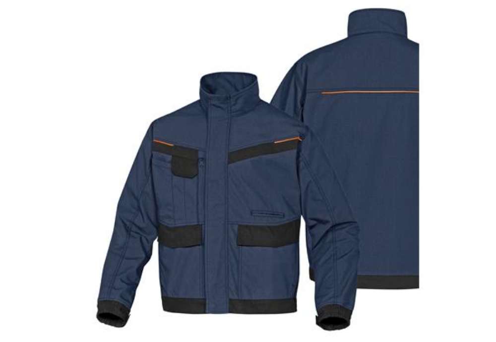 Immagine di Giaccca da lavoro Mach 2 - tela/poliestere/cotone - taglia XXL - blu/nero - Deltaplus