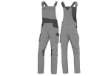 Immagine di Salopette da lavoro Mach 2 - tela/poliestere/cotone - taglia XXL - grigio chiaro/grigio scuro - Delt