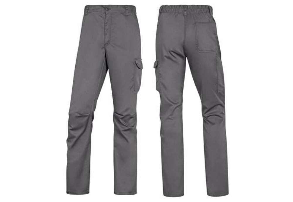 Immagine di Pantalone da lavoro Panostrpa - sargia/poliestere/cotone/elastan - taglia XXL - grigio/nero - Deltap
