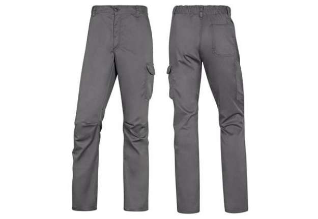 Immagine di Pantalone da lavoro Panostrpa - sargia/poliestere/cotone/elastan - taglia XXL - grigio/nero - Deltap