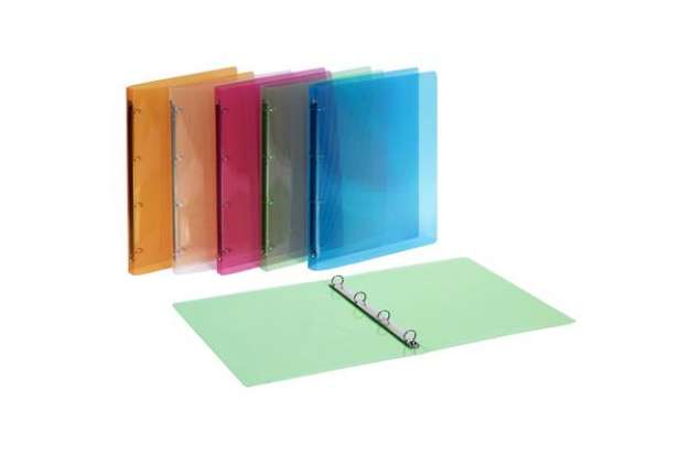 Immagine di Raccoglitore Lumina - 4 anelli tondi 15 mm - 22 x 30 cm - PP - colori assortiti - Favorit