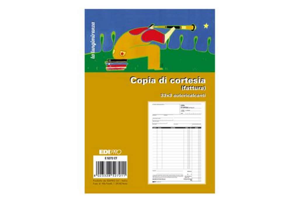 Immagine di Blocco copia di di cortesia (fatt.elett.) cortesia (fatt.elett.) 33x3 autocop. - Edipro