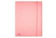 Immagine di Cartella 3 lembi con elastico Pastel - 24 x 33cm - dorso 1 cm - PP - cipria - Favorit
