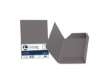 Immagine di Cartellina 3 lembi Luce - 200 gr - A4 - cartoncino bristol - grafite - Favini - conf. 25 pezzi