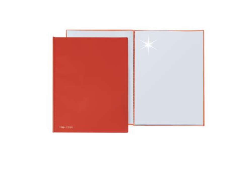 Immagine di Portalistini Asso - 22x30cm - 40 buste - rosso - Sei Rota