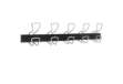 Immagine di Appendiabiti da muro - 5 posti - 76 x 7,2 x 16 cm - metallo/ABS - nero/grigio metallizzato - Alba
